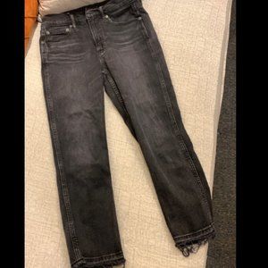 Gap high rise cigarette jeans black